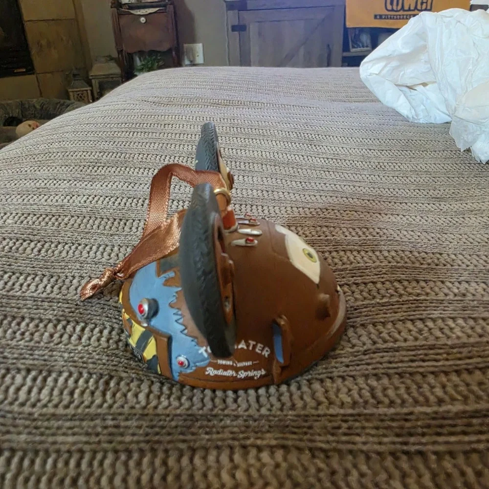 Disney Parks Pixar Cars Tow Mater Mickey Ear Hat Christmas Ornament – Limited Ed